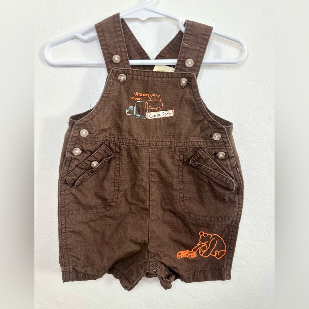 Classic Pooh Brown Kids Overalls